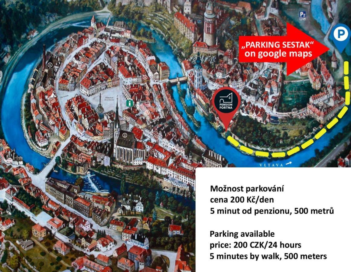 Pension Fortna Český Krumlov Esterno foto